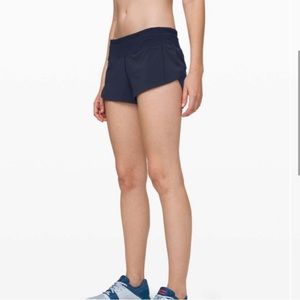 Lululemon run speed black shorts